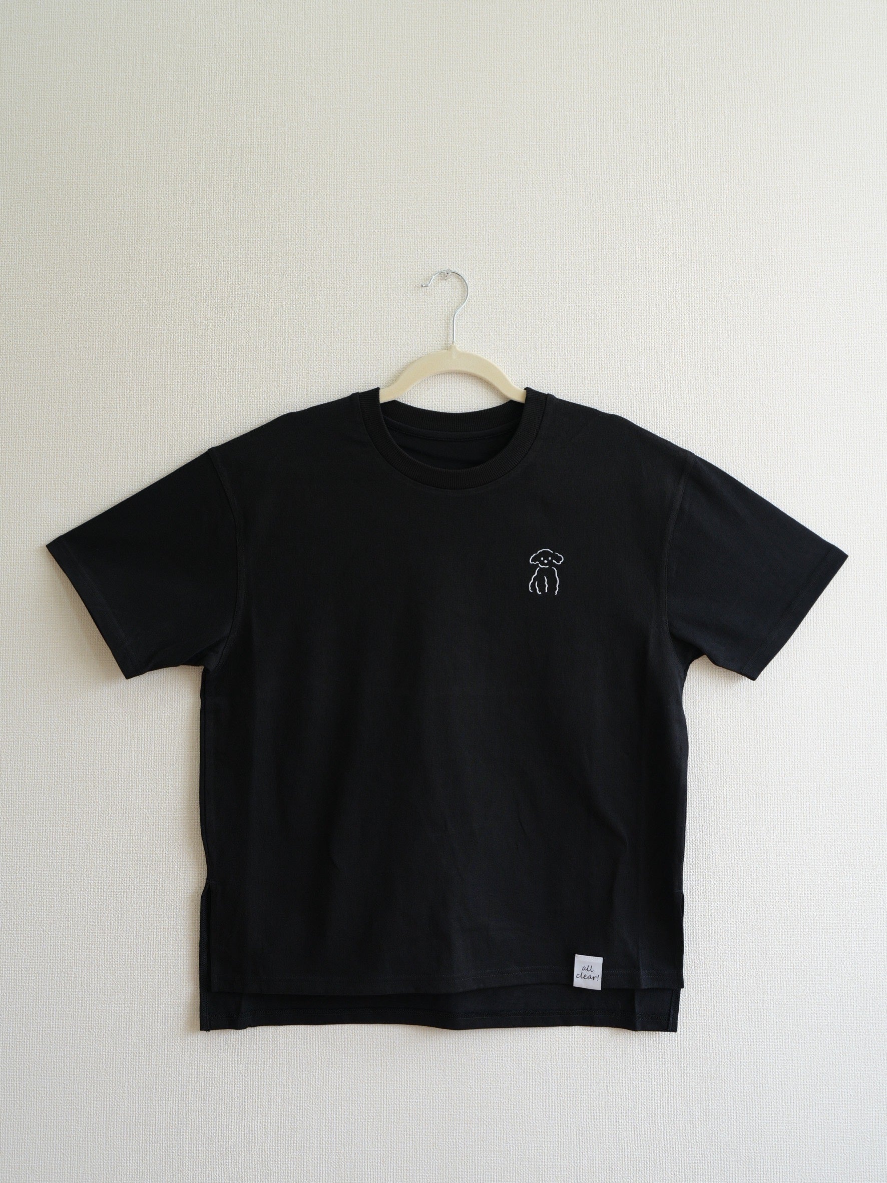 DOGミニ刺繍Tシャツ(プードル)