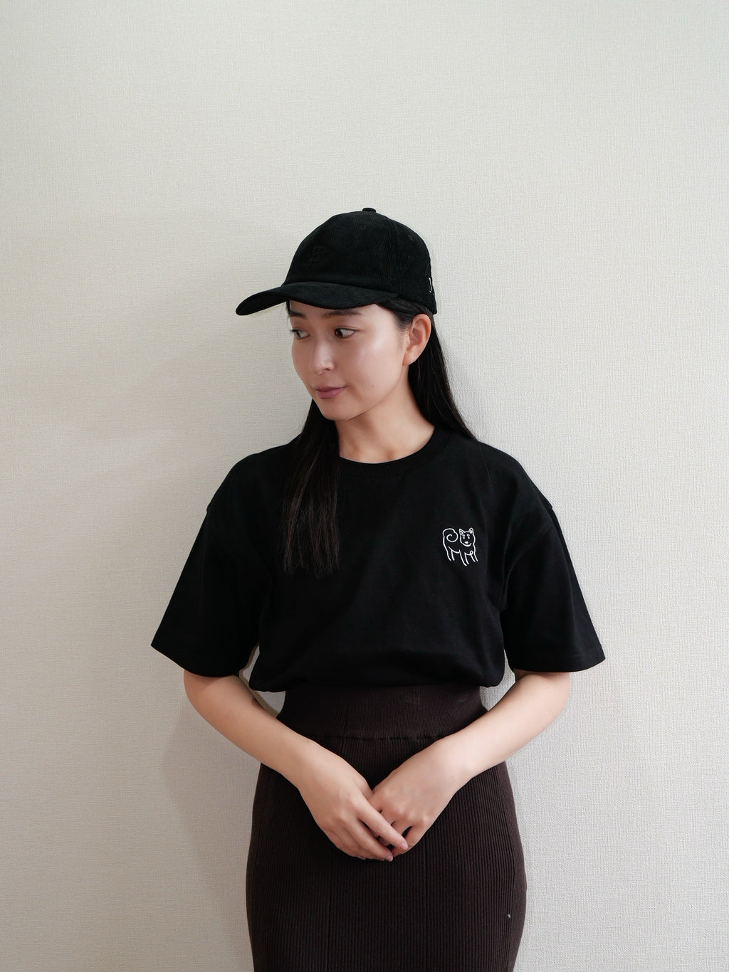 DOGミニ刺繍Tシャツ(柴犬)