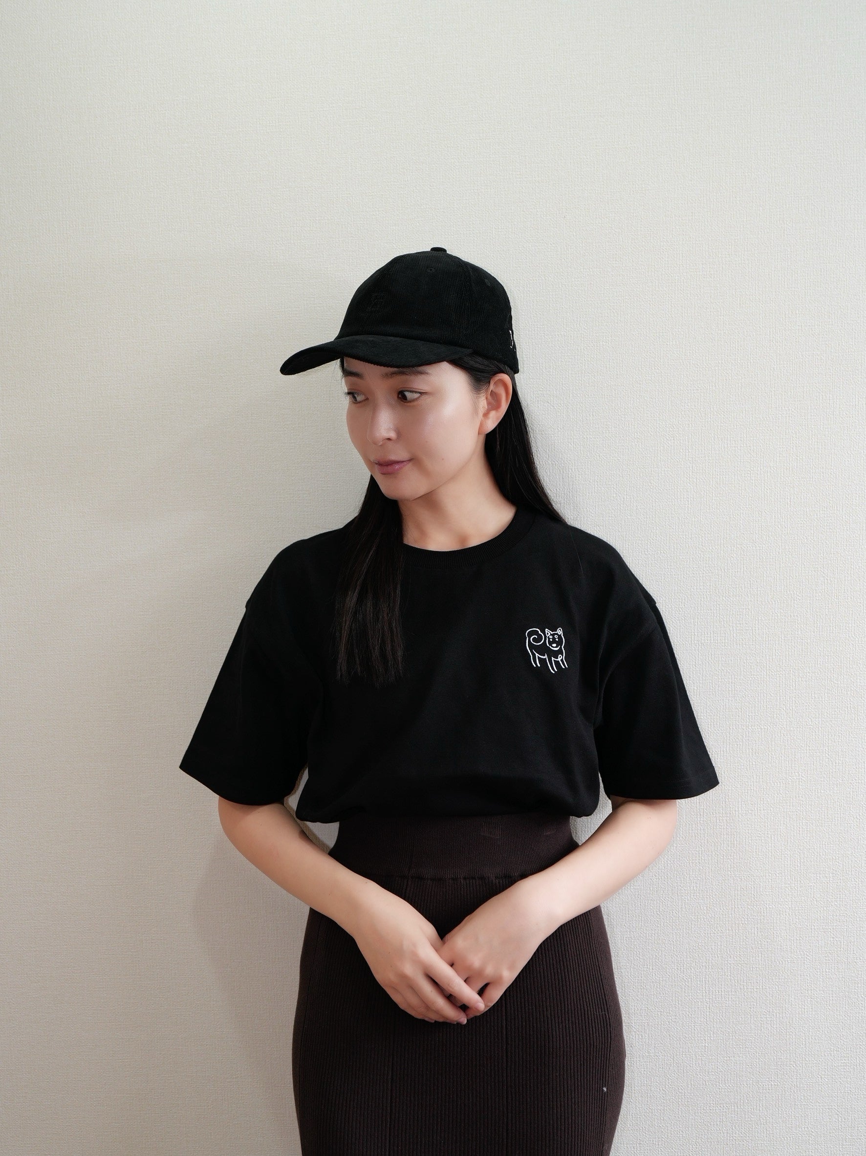 DOGミニ刺繍Tシャツ(柴犬)