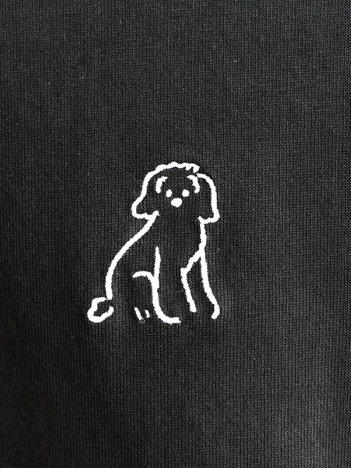 DOGミニ刺繍Tシャツ(ドゥードル)