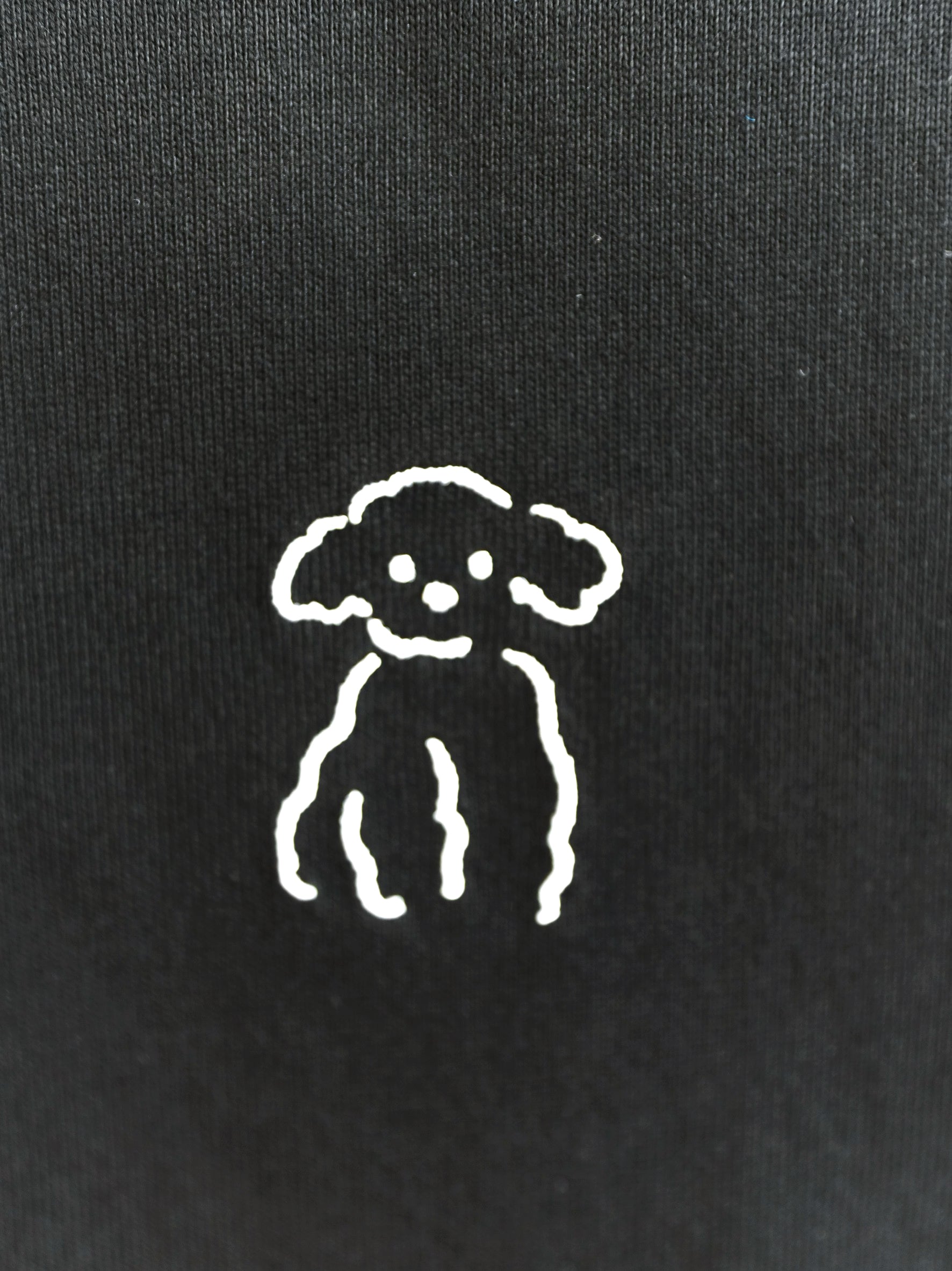 DOGミニ刺繍Tシャツ(プードル)