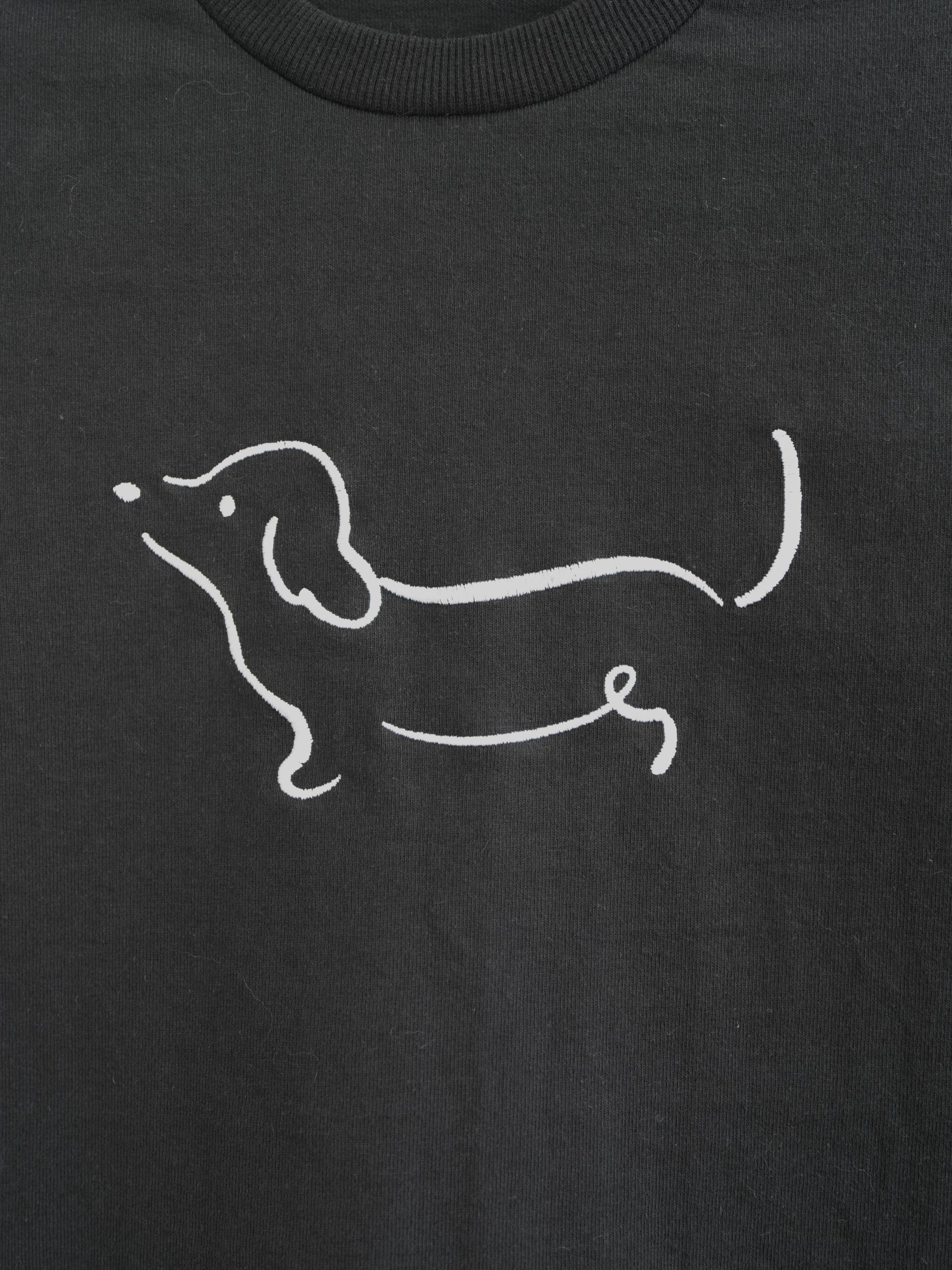 DOG刺繍Tシャツ(ダックスフンド)