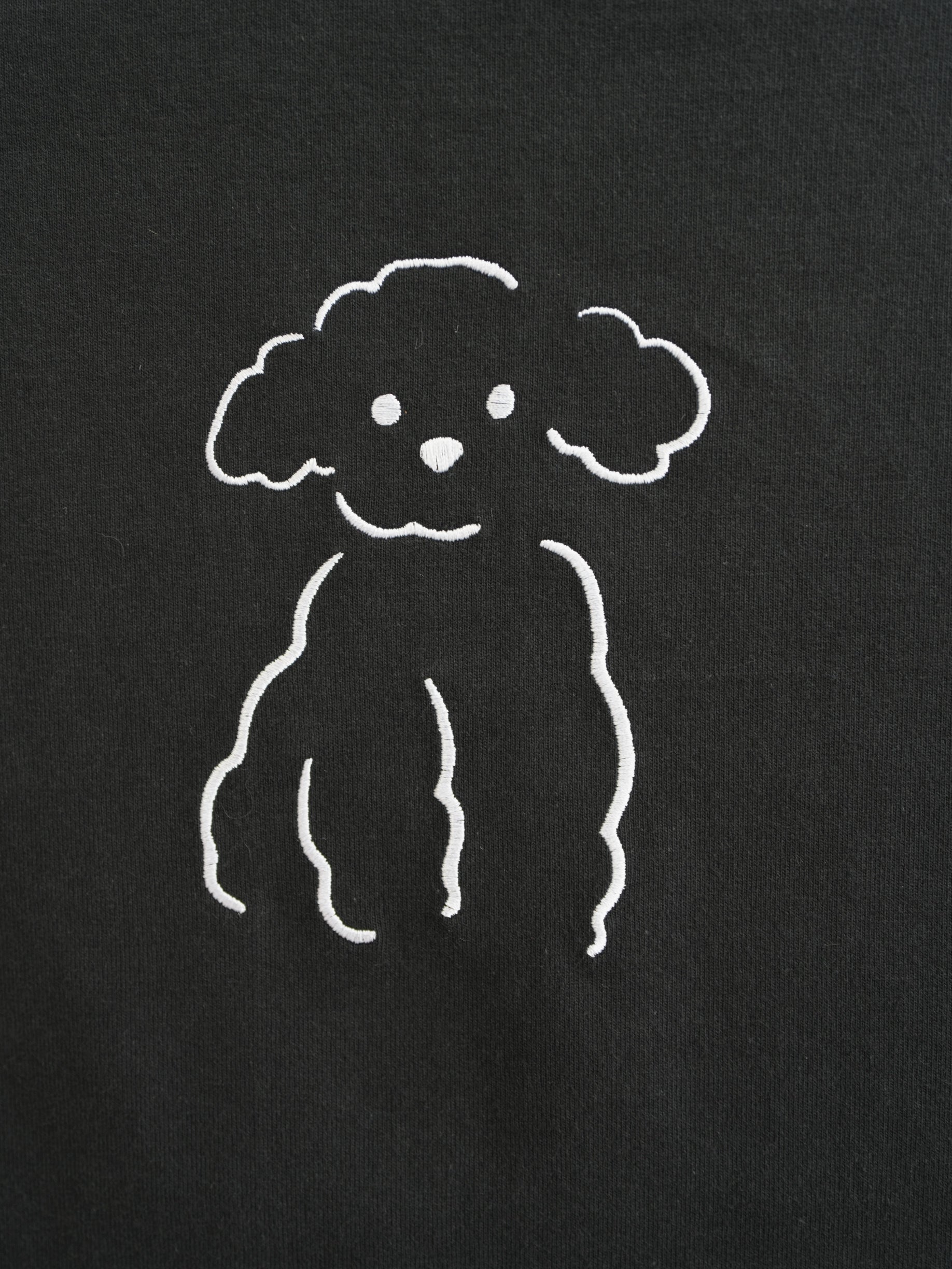 DOG刺繍Tシャツ(プードル)