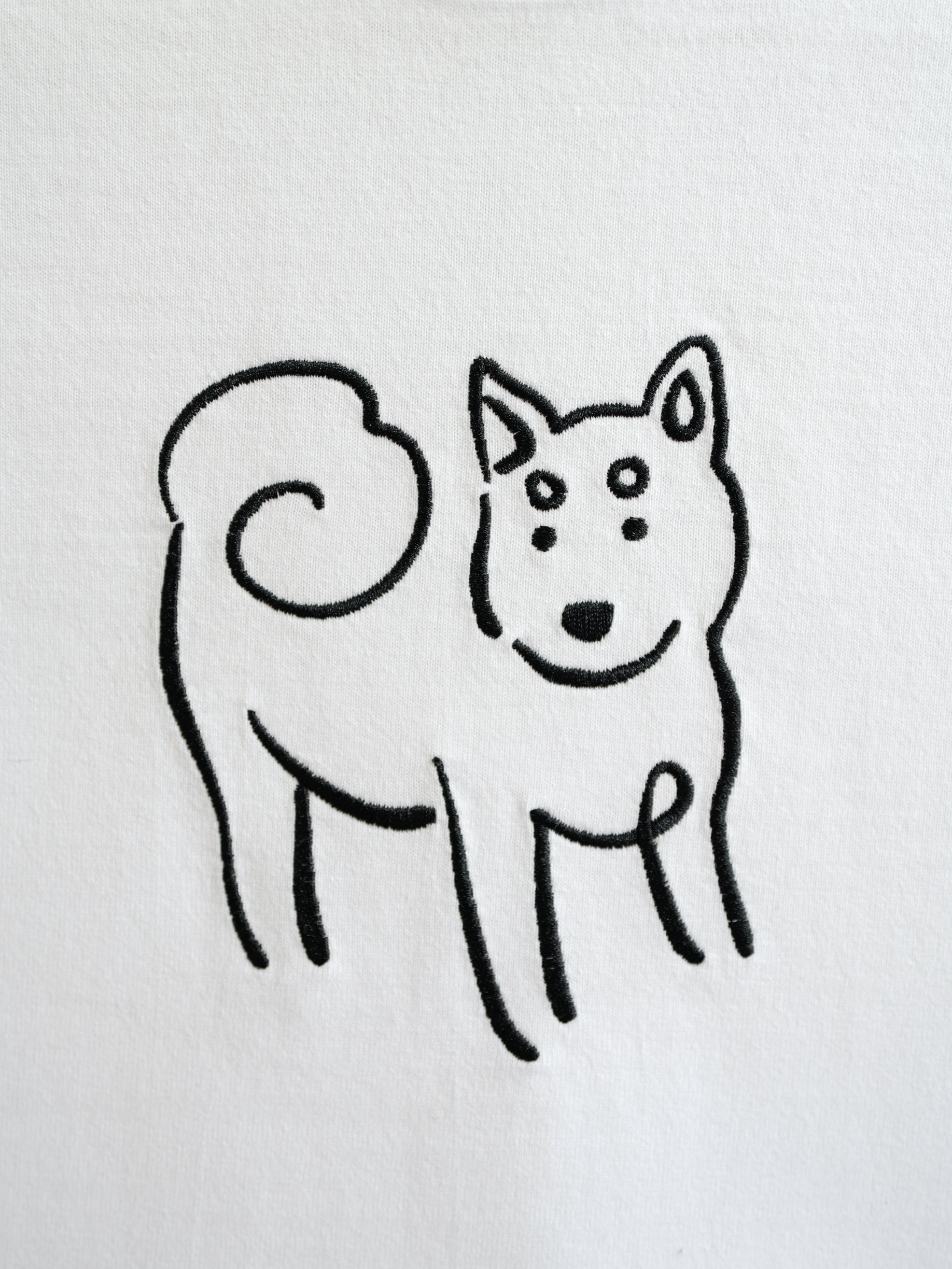 DOG刺繍Tシャツ(柴)