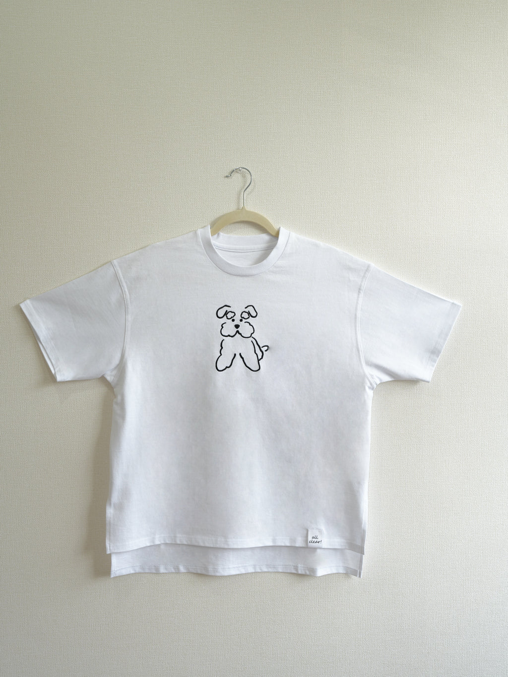 DOG刺繍Tシャツ(シュナウザー)