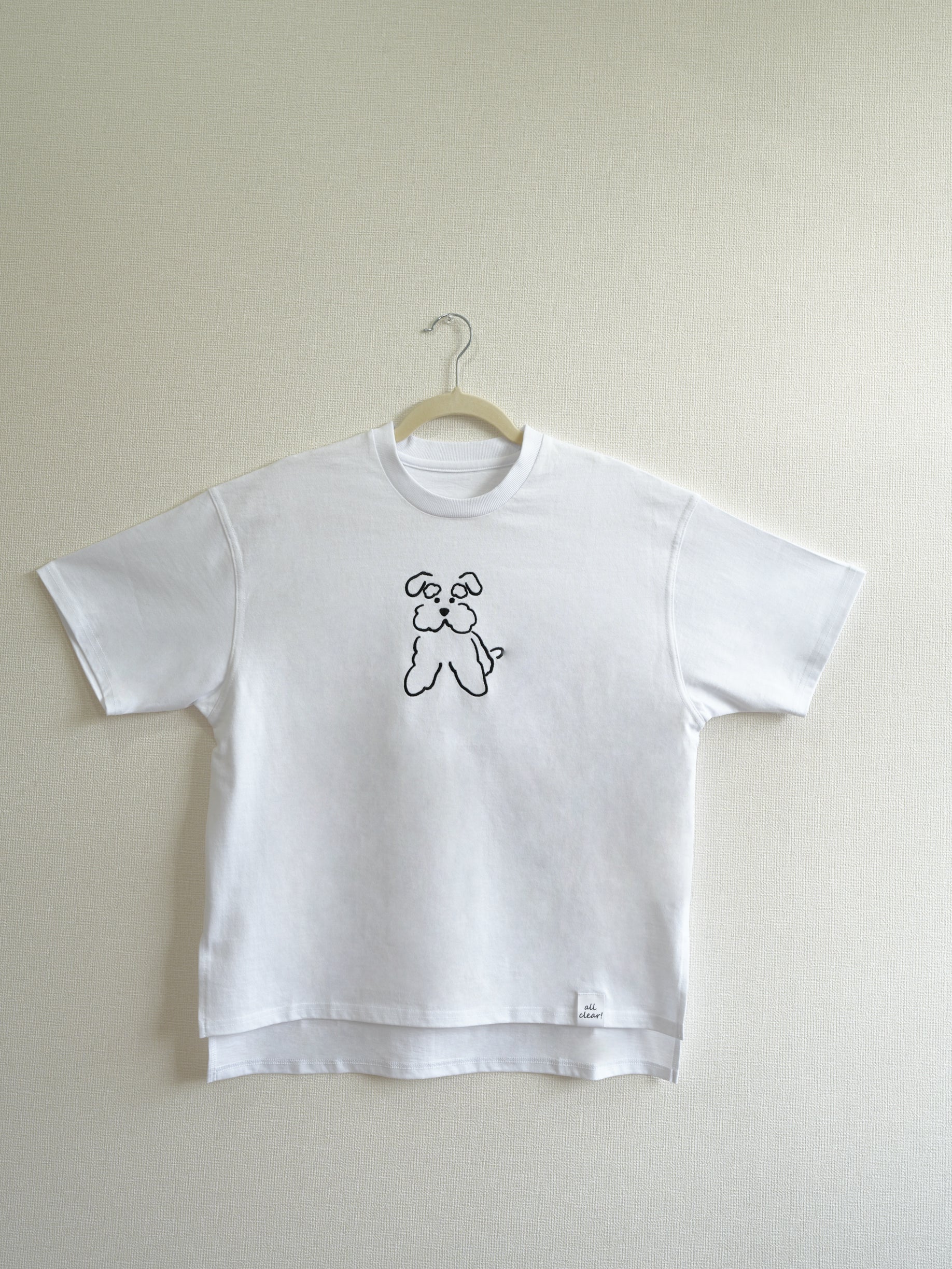 DOG刺繍Tシャツ(シュナウザー)
