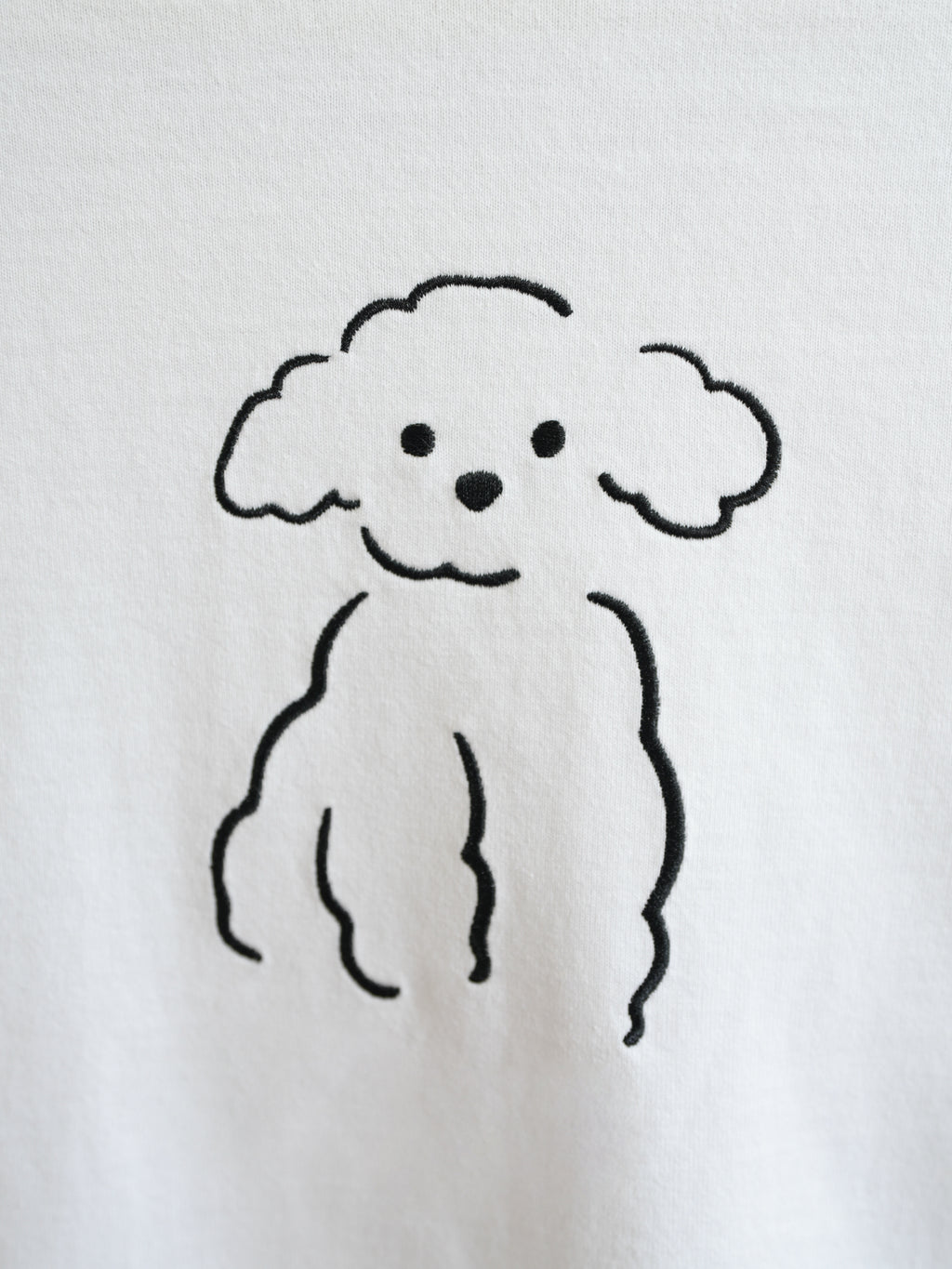 DOG刺繍Tシャツ(プードル)