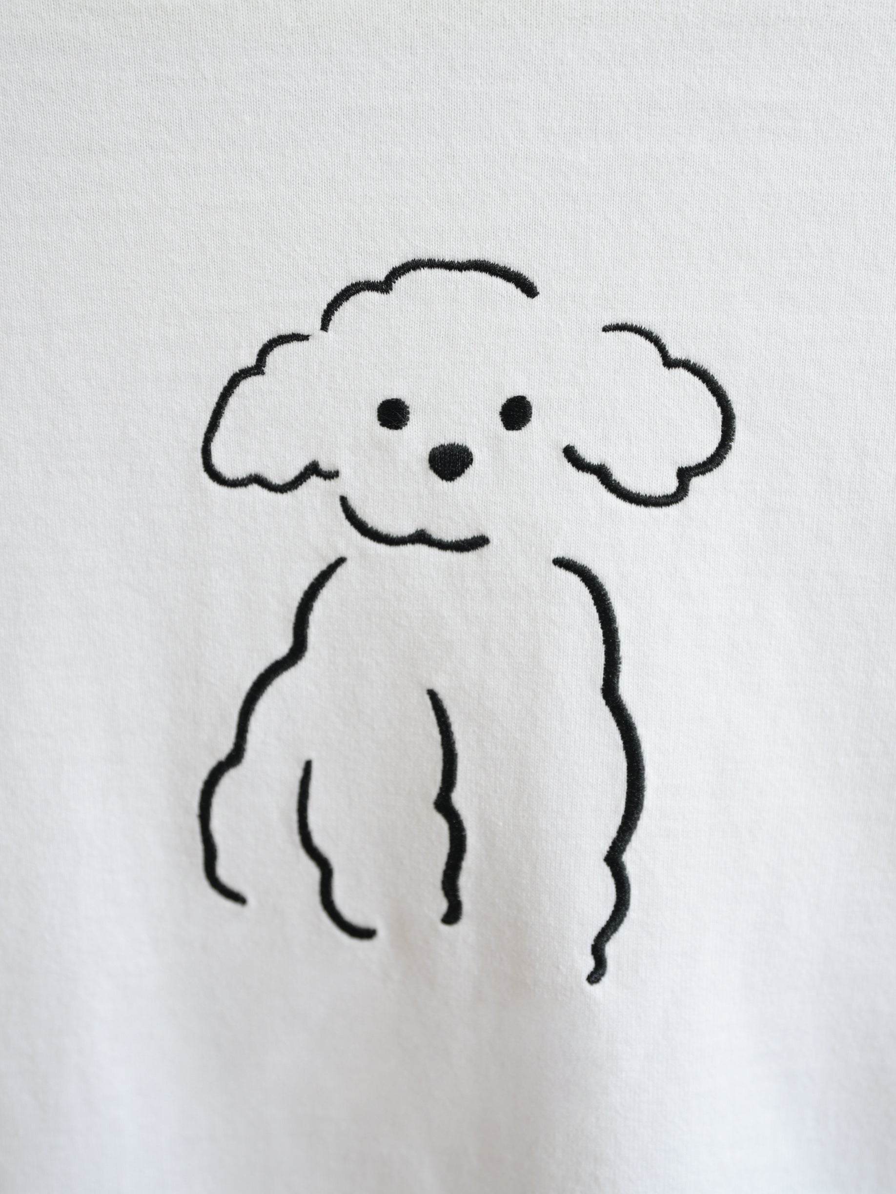 DOG刺繍Tシャツ(プードル)
