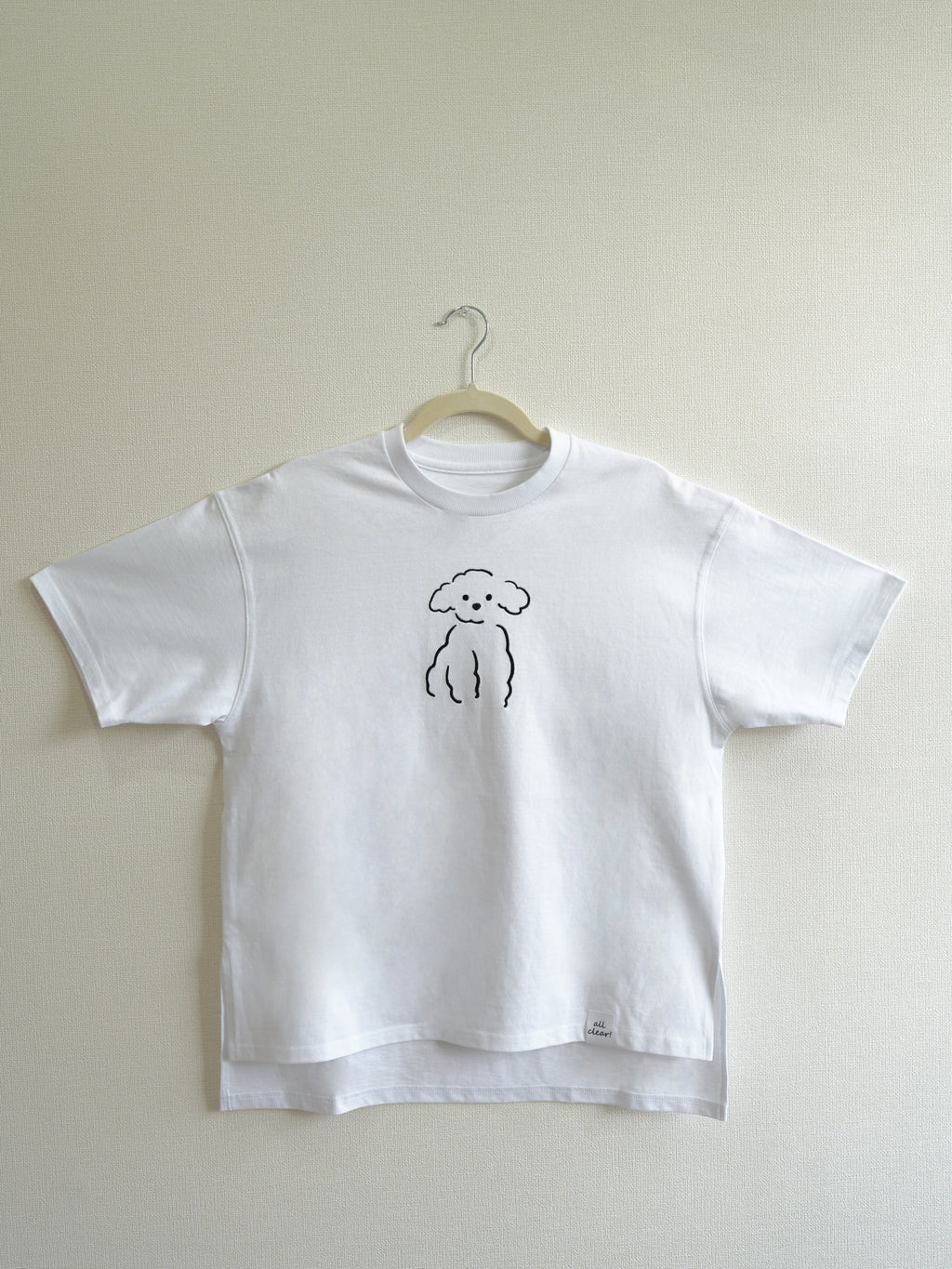 DOG刺繍Tシャツ(プードル)