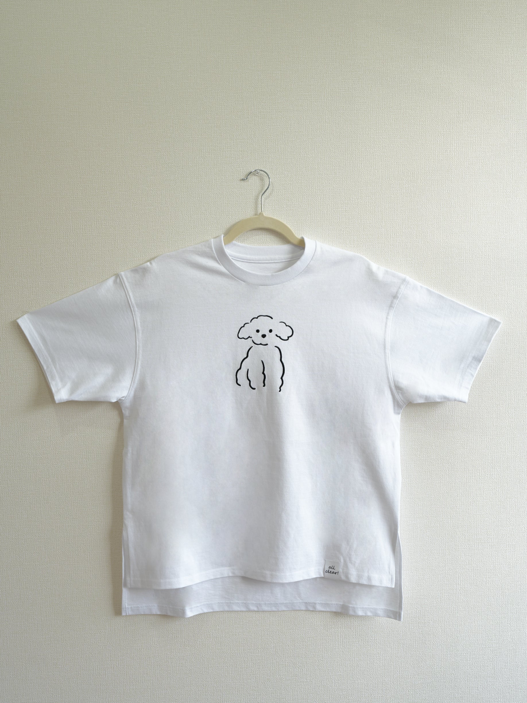 DOG刺繍Tシャツ(プードル)