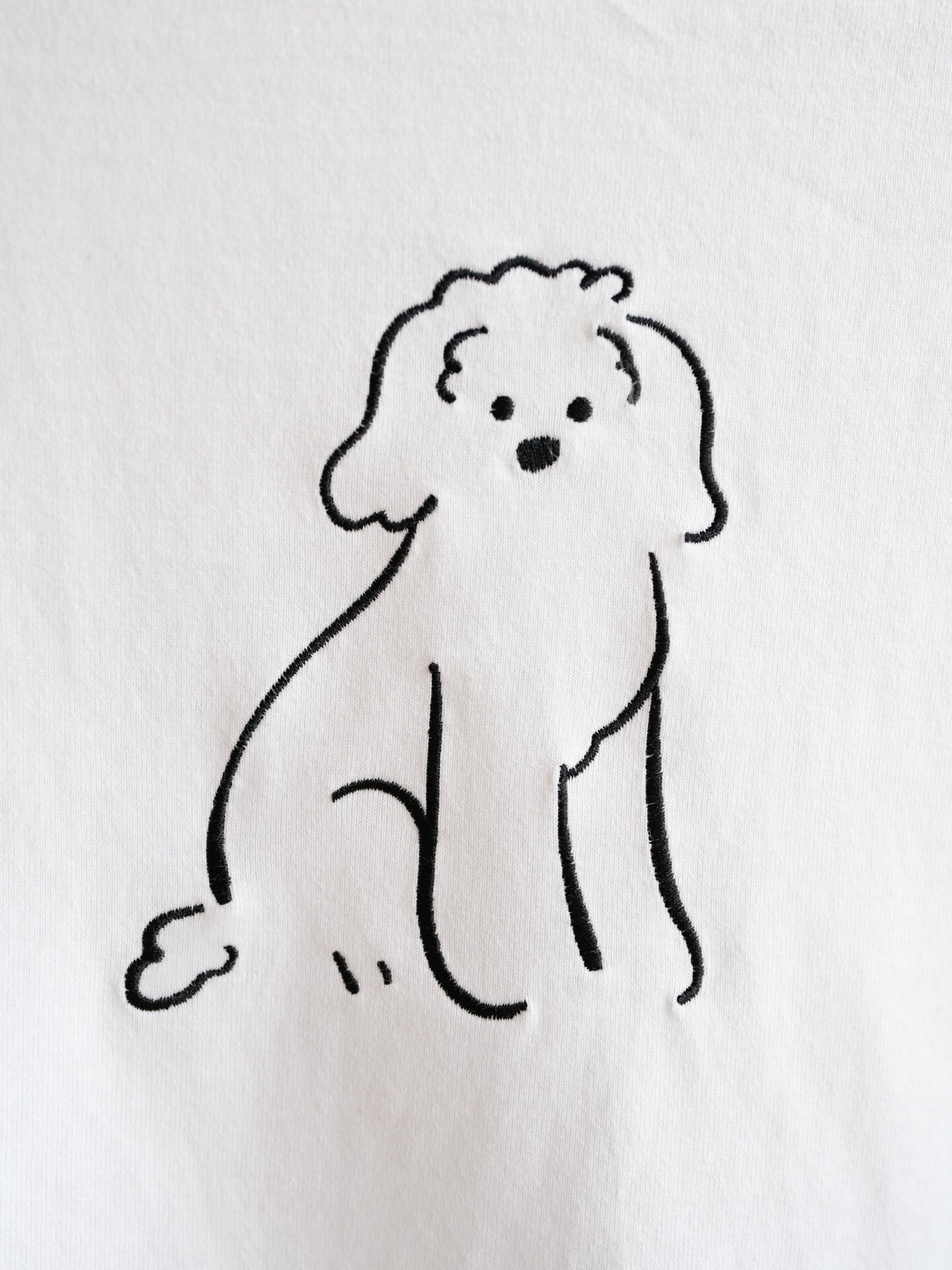 DOG刺繍Tシャツ(ドゥードル)