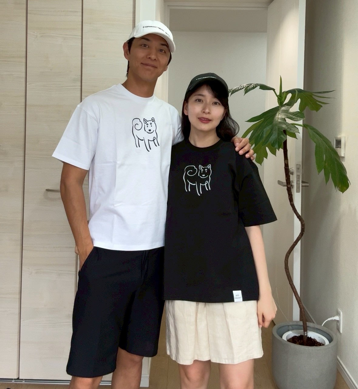 DOG刺繍Tシャツ(柴)