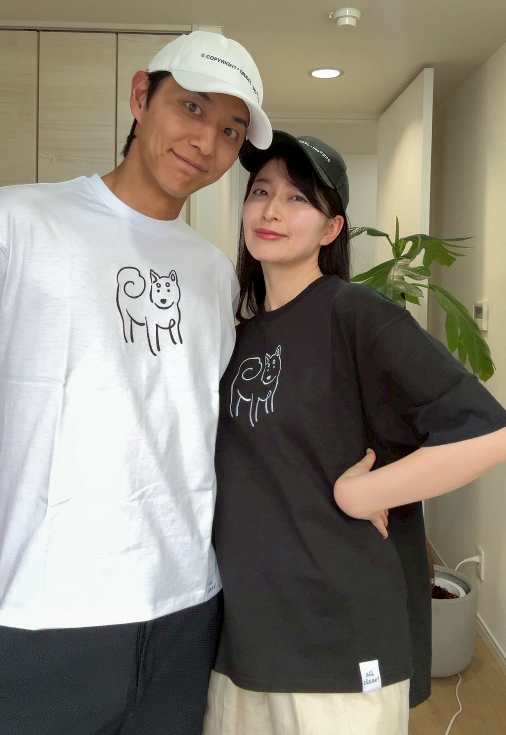 DOG刺繍Tシャツ(柴)