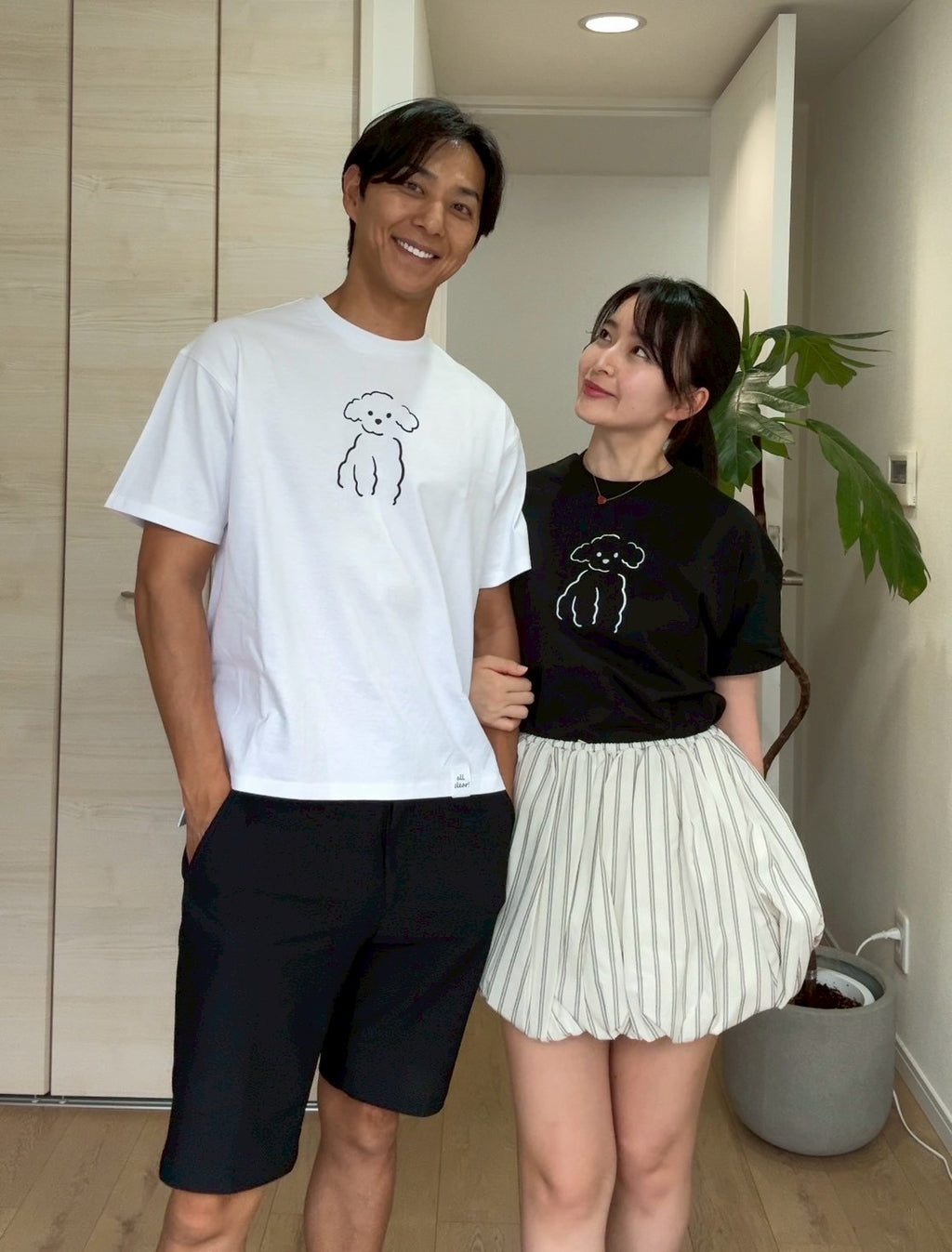 DOG刺繍Tシャツ(プードル)