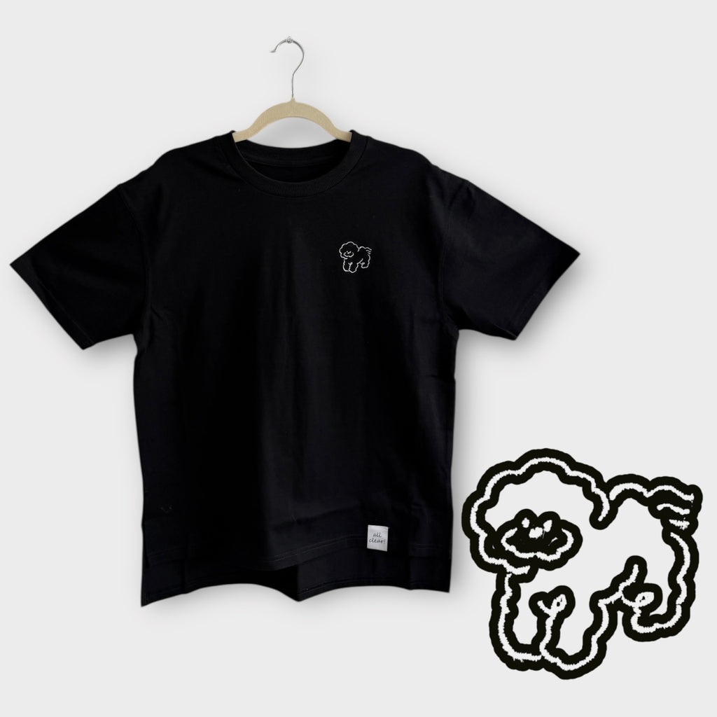 DOGミニ刺繍Tシャツ＜ビションフリーゼ＞